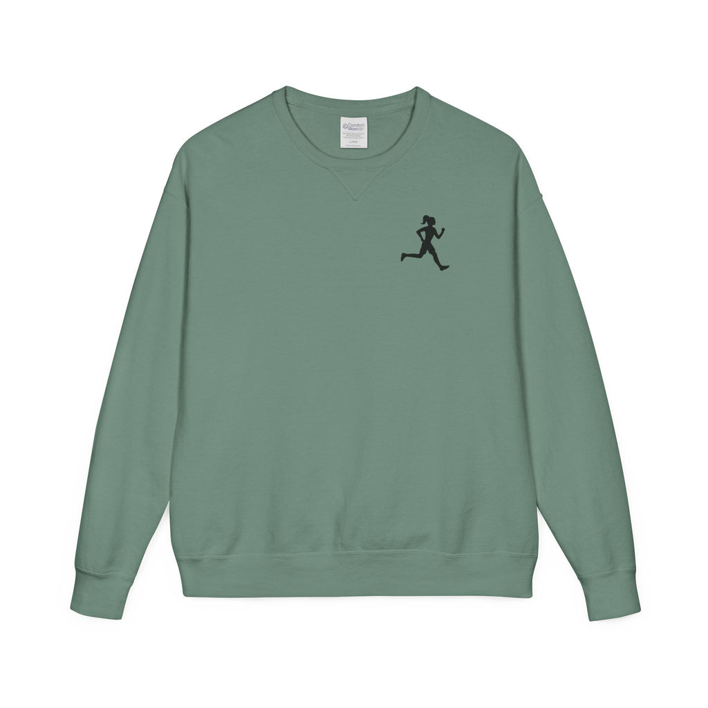 Motivational Run Crewneck Sweatshirt — "Run for Who You're Becoming"