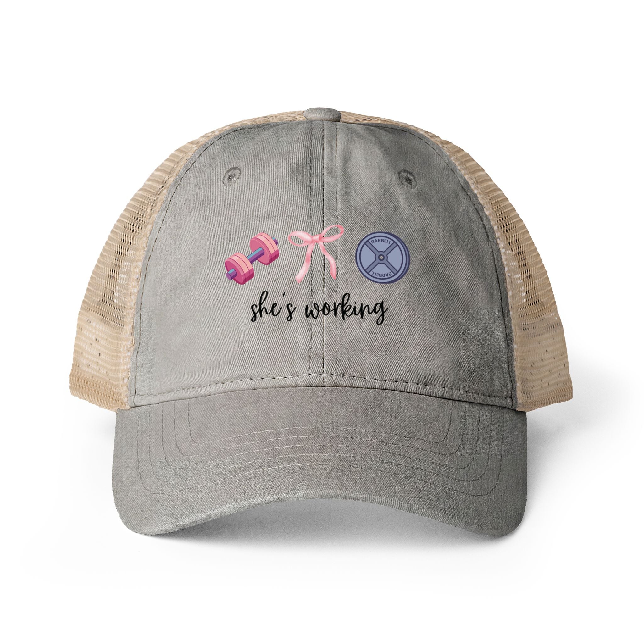 Women's Washed Mesh-Back Cap