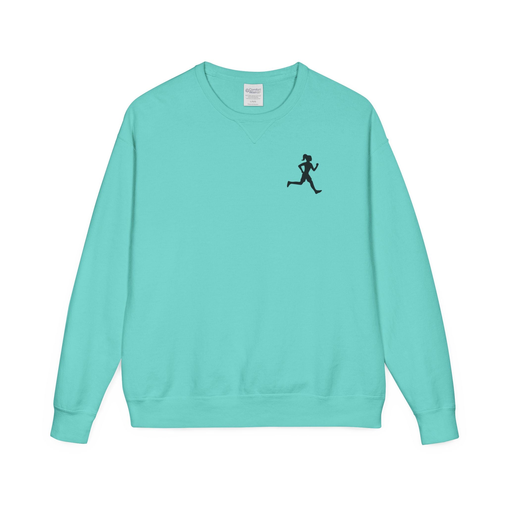 Motivational Run Crewneck Sweatshirt — "Run for Who You're Becoming"