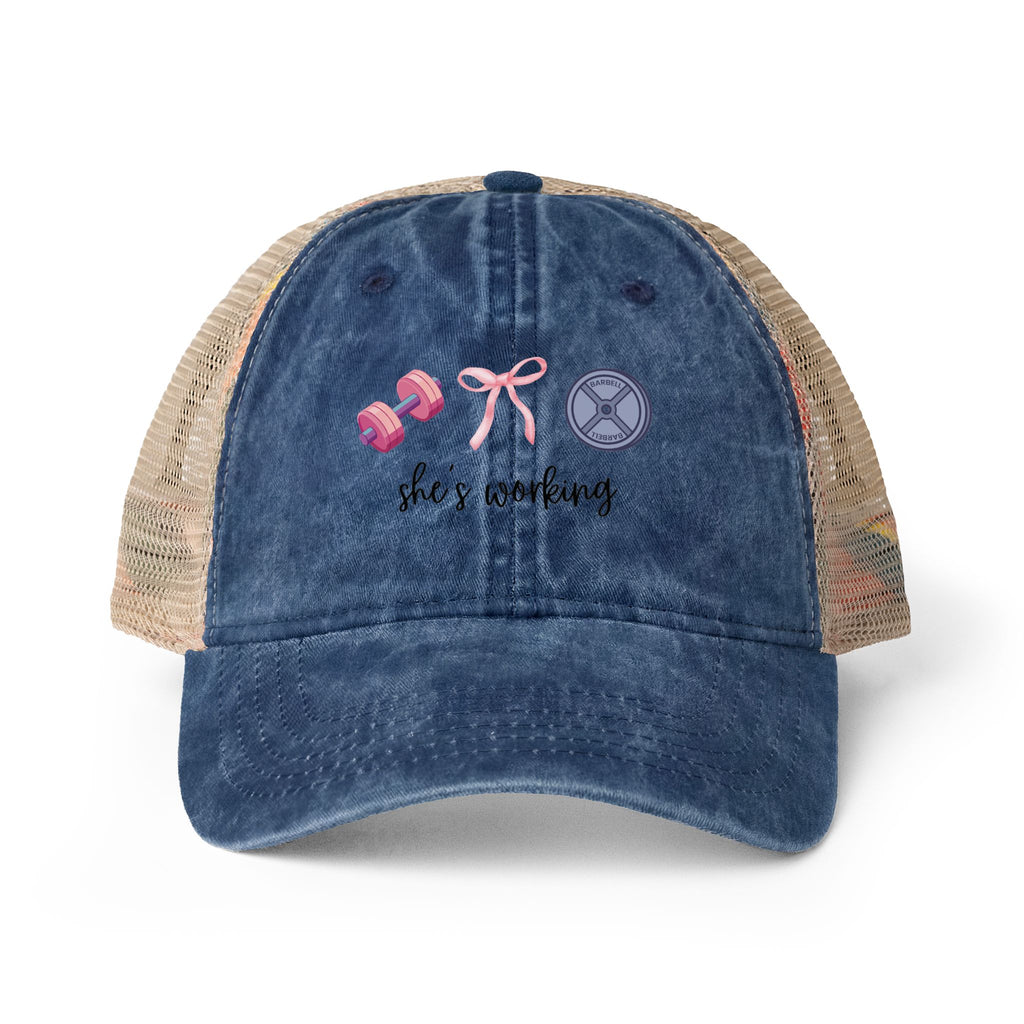 Women's Washed Mesh-Back Cap