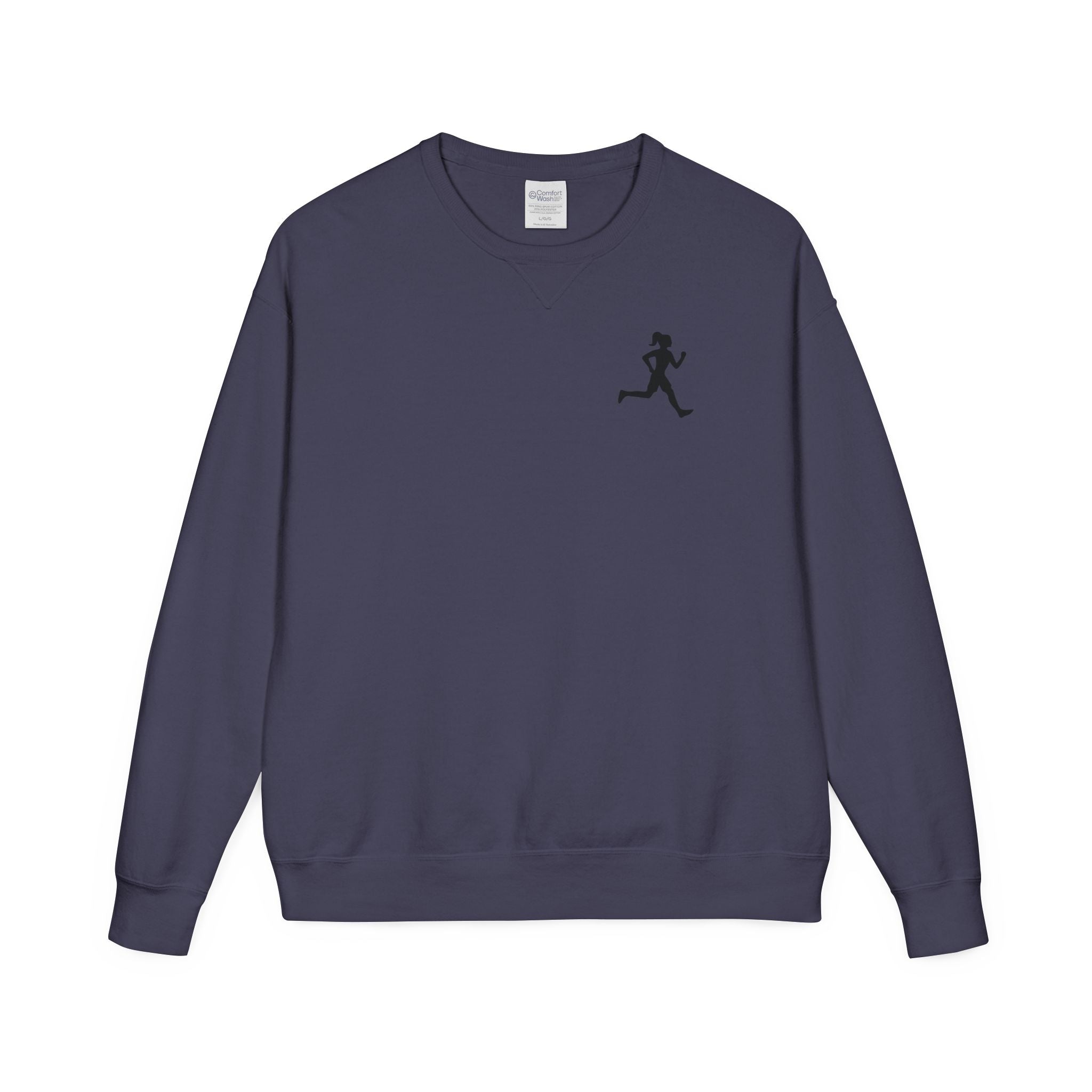 Motivational Run Crewneck Sweatshirt — "Run for Who You're Becoming"