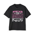 Please Hold Mentally Oversized Tee -Pink