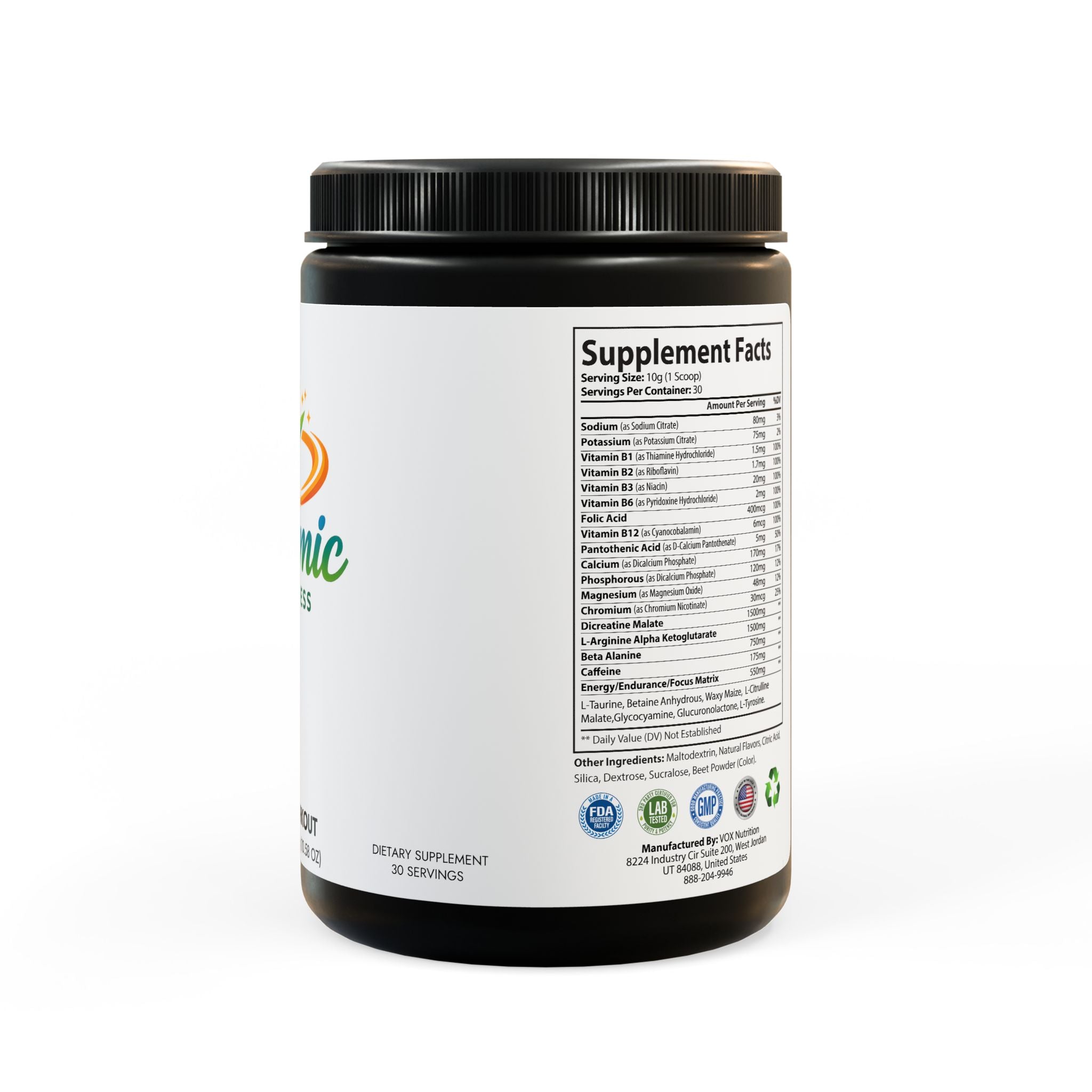 Pre-Workout Supplement, Watermelon (300g, 10.58oz)