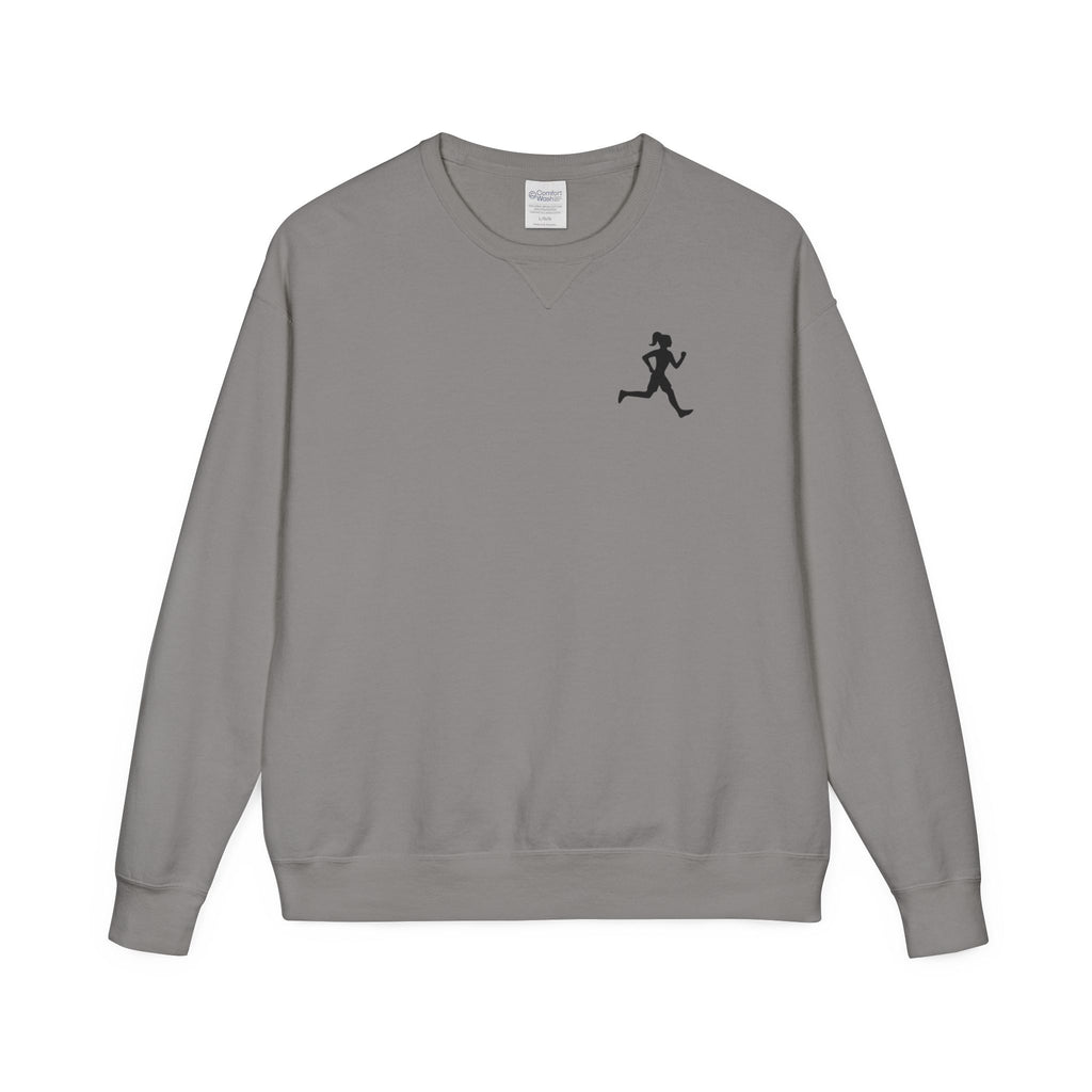 Motivational Run Crewneck Sweatshirt — "Run for Who You're Becoming"