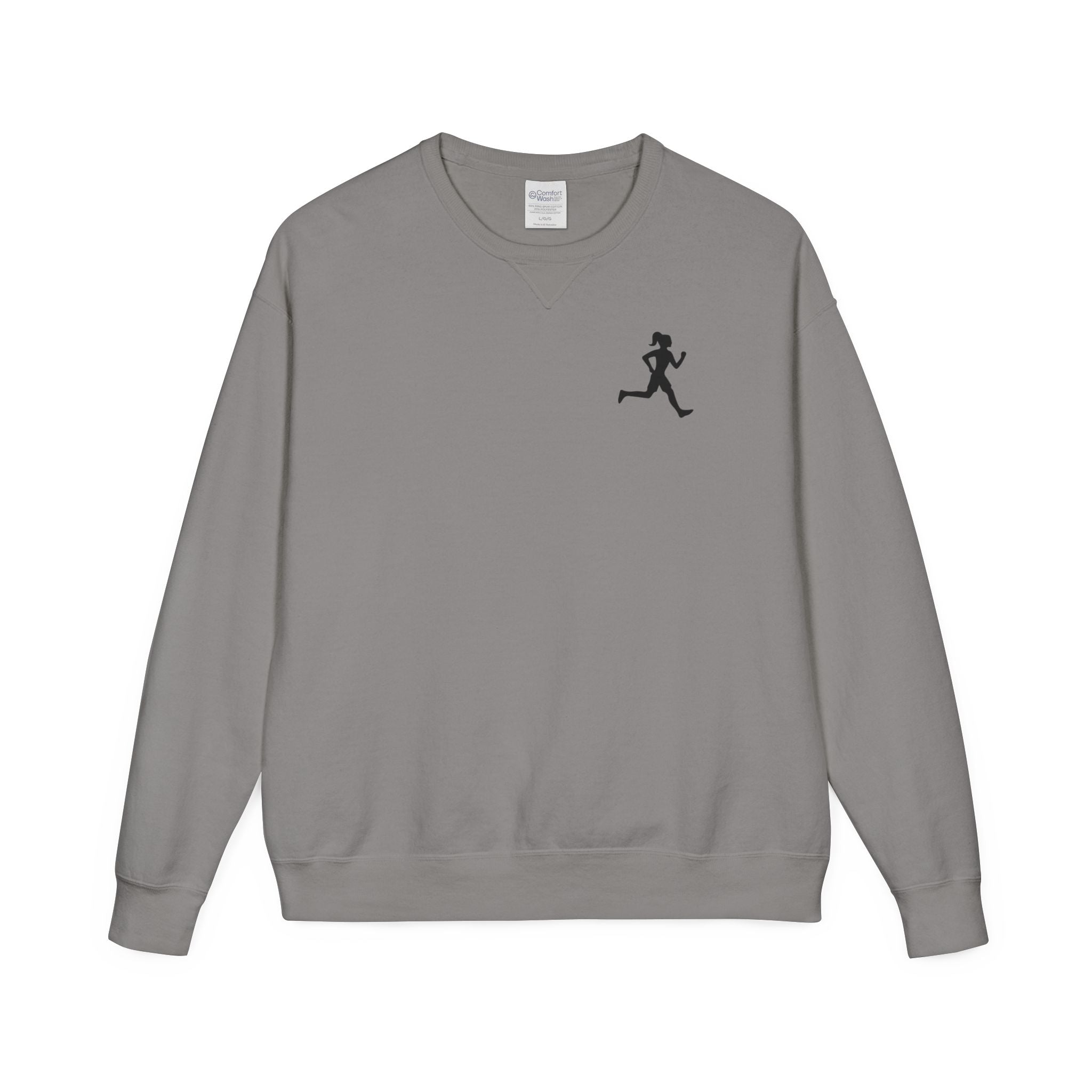 Motivational Run Crewneck Sweatshirt — "Run for Who You're Becoming"