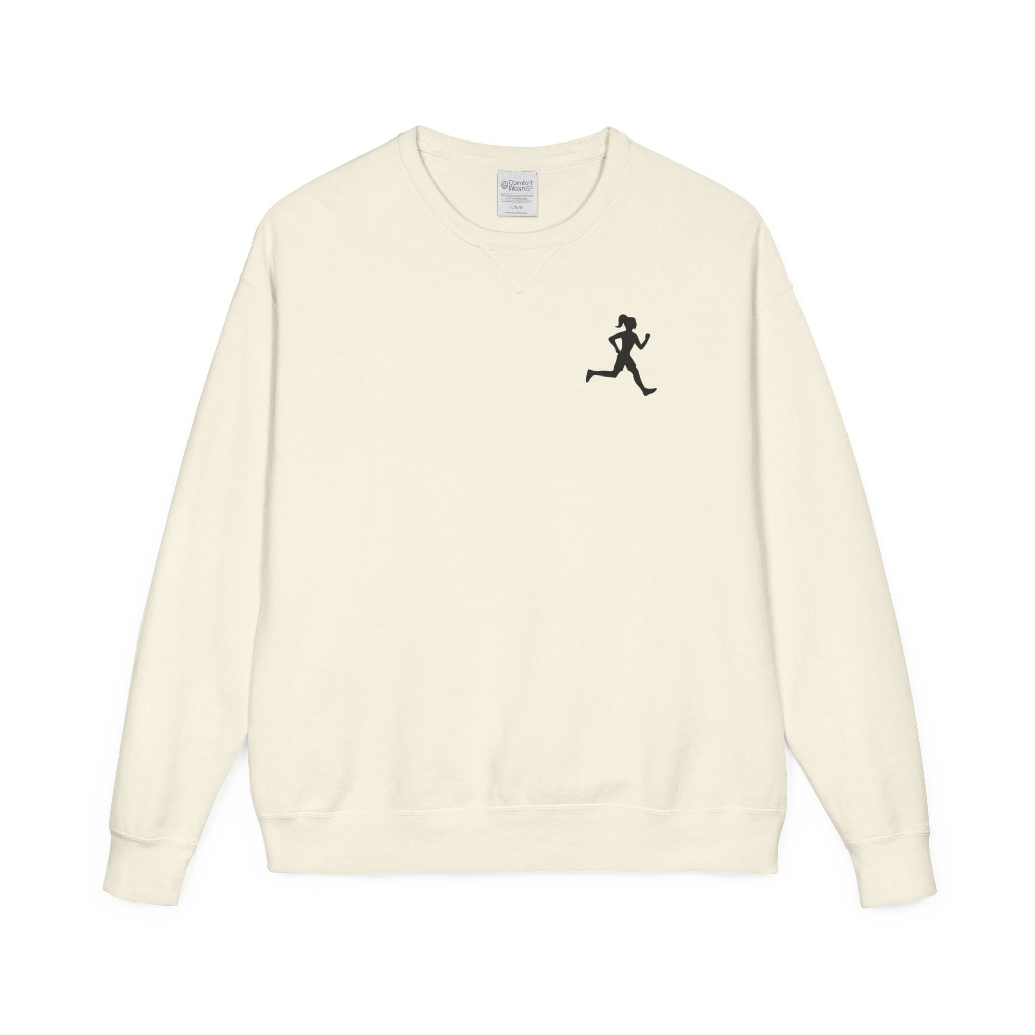 Motivational Run Crewneck Sweatshirt — "Run for Who You're Becoming"