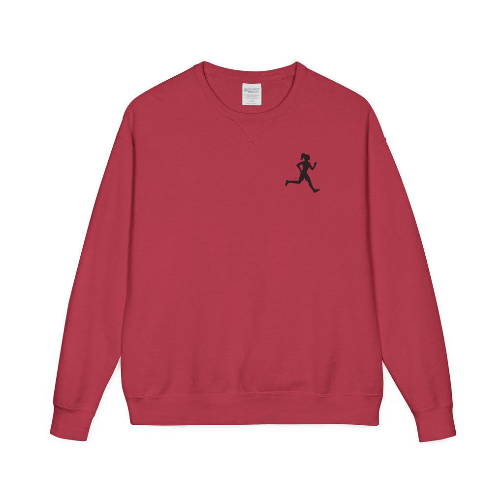 Motivational Run Crewneck Sweatshirt — "Run for Who You're Becoming"