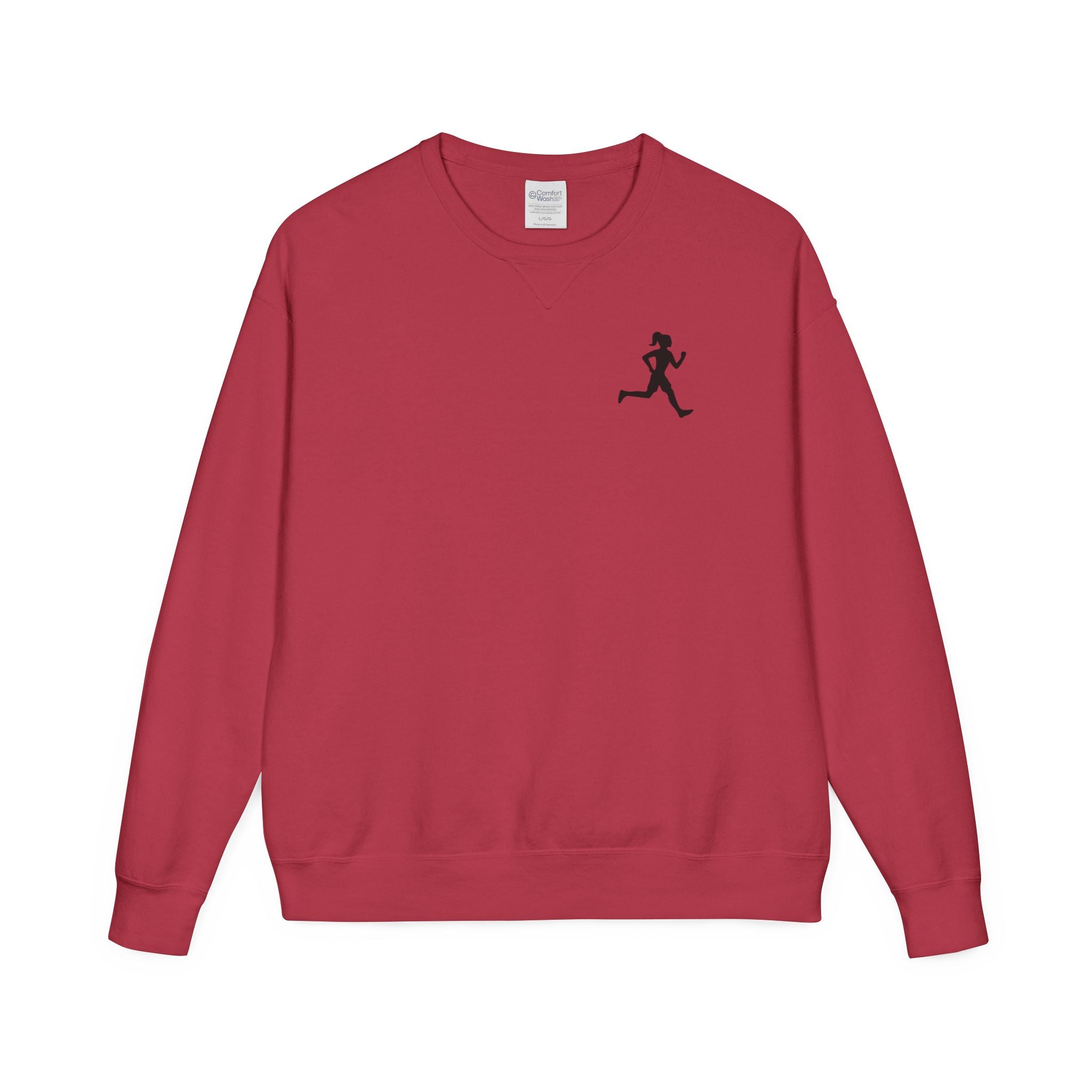 Motivational Run Crewneck Sweatshirt — "Run for Who You're Becoming"