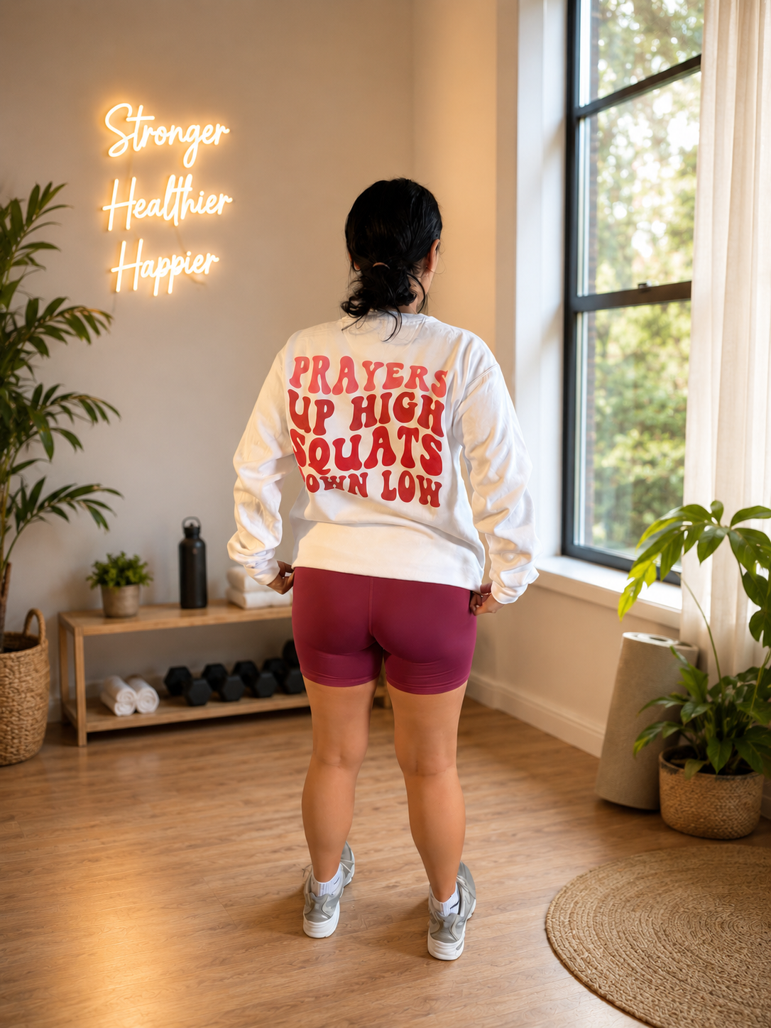 Prayers Up High, Squats Down Low Crewneck