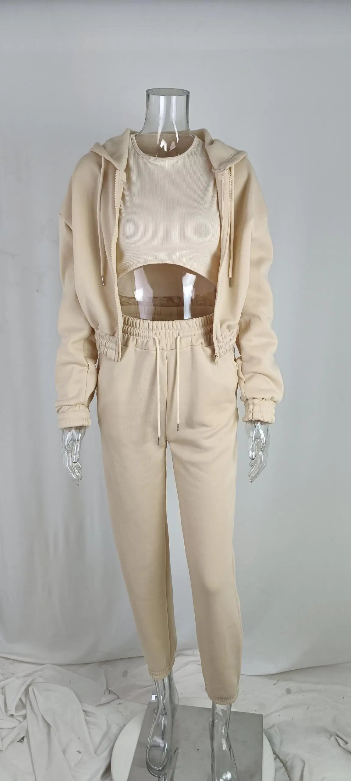 Hot Women Clothing Autumn Winter Jogger Set Hoodie Sports Outfits Casual Women's 3 Pieces Sets