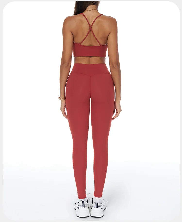 2 Piece Sports Bra, Leggings Fitness Sets