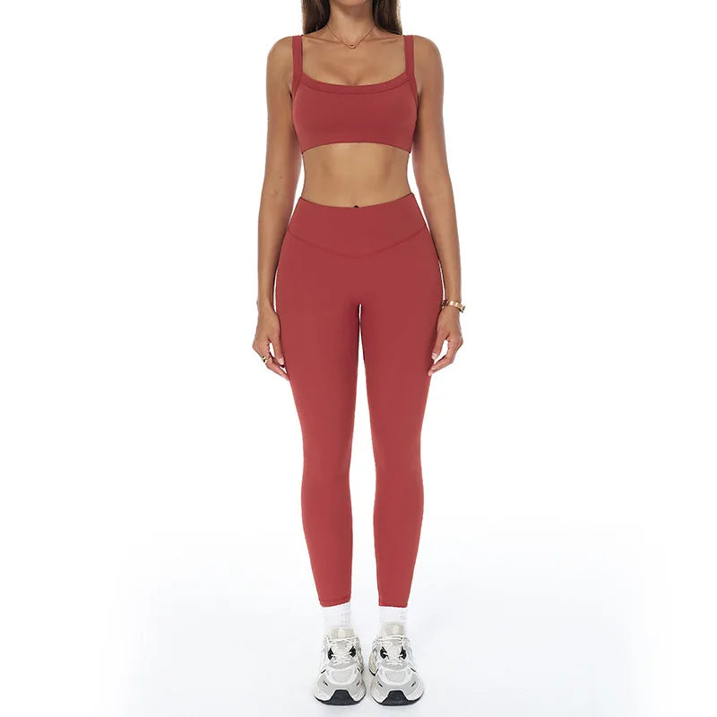 2 Piece Sports Bra, Leggings Fitness Sets