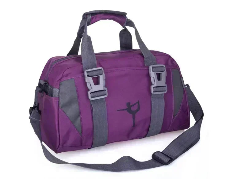 Yoga Fitness Bag Waterproof Nylon Training Shoulder Crossbody Sport Bags for Women Fitness Travel Duffel Clothes Gym Bags